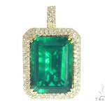 Prong Diamond Green Fancy Pendant 49018 - Image 2