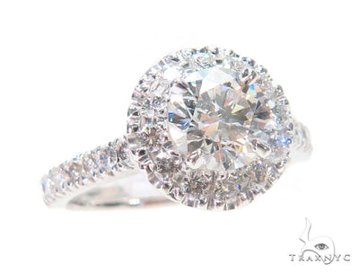 Prong Diamond Halo Engagement Ring 44599 - Image 1