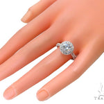Prong Diamond Halo Engagement Ring 44599 - Image 8