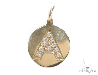 Prong Diamond Initial 'A' Pendant 40945 - Image 1