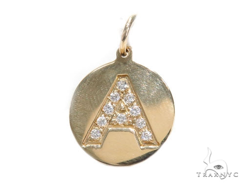Prong Diamond Initial 'A' Pendant 40945 - Image 1