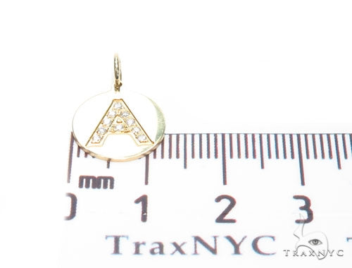 Prong Diamond Initial 'A' Pendant 40945 - Image 6
