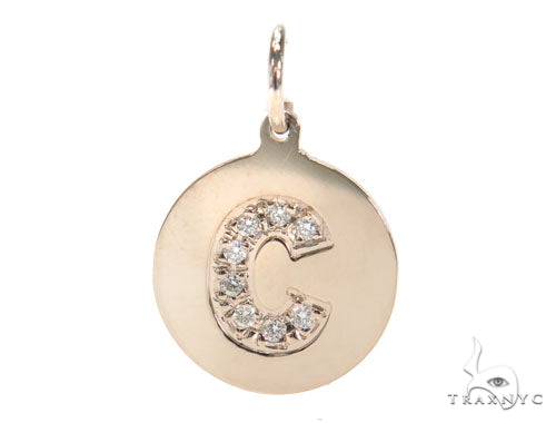 Prong Diamond Initial 'C' Pendant 40947 - Image 1