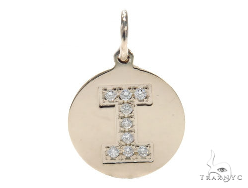 Prong Diamond Initial 'I' Pendant 40946 - Image 1