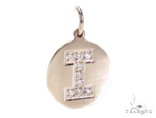 Prong Diamond Initial 'I' Pendant 40946 - Image 2