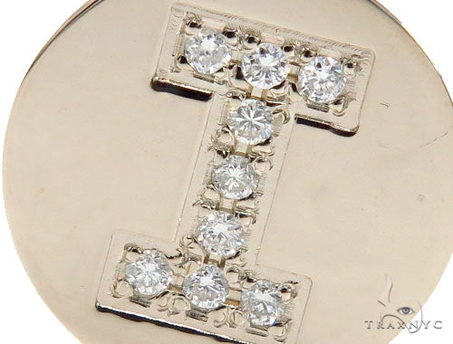 Prong Diamond Initial 'I' Pendant 40946 - Image 3