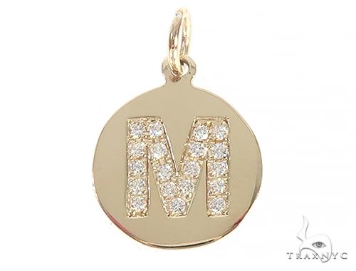 Prong Diamond Initial 'J' Pendant 40944 - Image 8