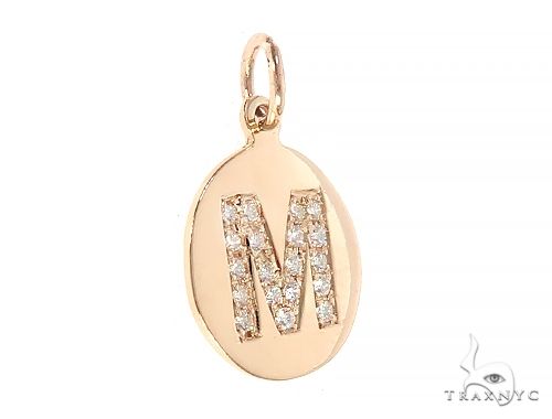 Prong Diamond Initial 'J' Pendant 40944 - Image 9