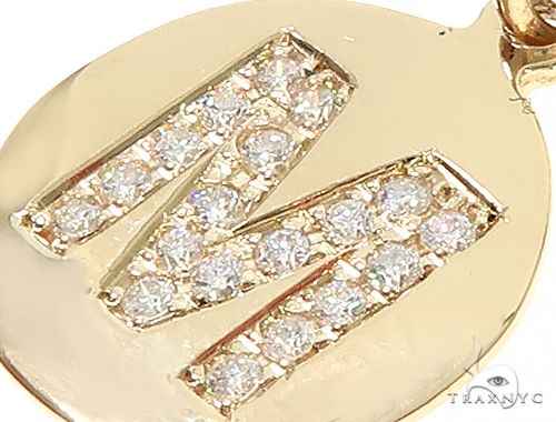 Prong Diamond Initial 'J' Pendant 40944 - Image 12