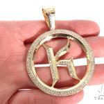 Prong Diamond Initial Letter K Pendant 64821 - Image 4