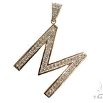 Prong Diamond Initial 'M' Pendant 40774 - Image 1