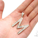 Prong Diamond Initial 'M' Pendant 40774 - Image 8