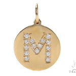 Prong Diamond Initial 'M' Pendant 40943 - Image 1