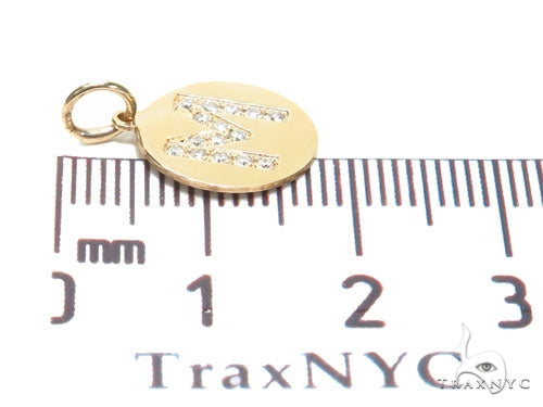 Prong Diamond Initial 'M' Pendant 40943 - Image 7
