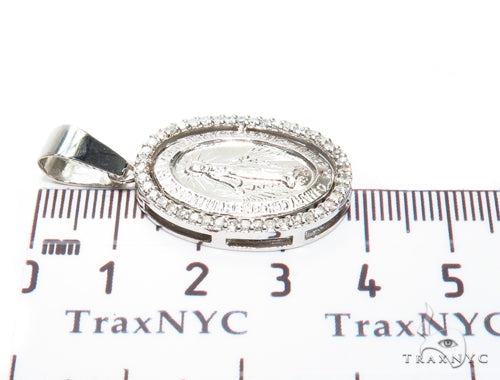 Prong Diamond Jesus Pendant 40826 - Image 6