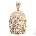 Prong Diamond Jesus Pendant 44525 - Image 1