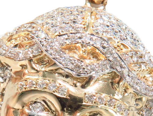 Prong Diamond Jesus Pendant 44526 - Image 3