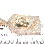 Prong Diamond Jesus Pendant 44526 - Image 6