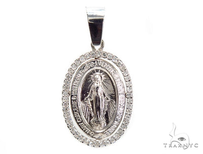 Prong Diamond Jesus Pendant 49506 - Image 1