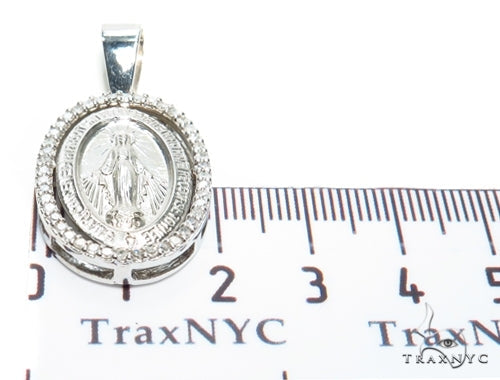Prong Diamond Jesus Pendant 49506 - Image 5