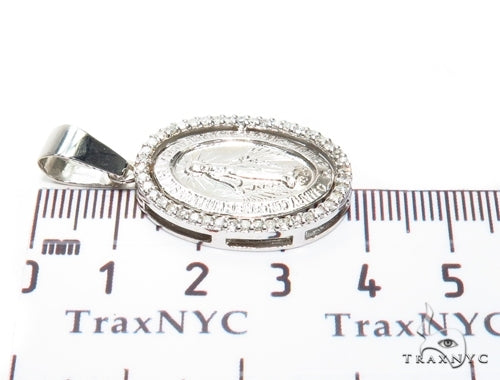 Prong Diamond Jesus Pendant 49506 - Image 6