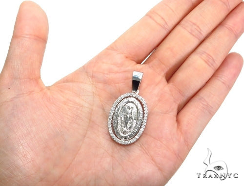 Prong Diamond Jesus Pendant 49506 - Image 7