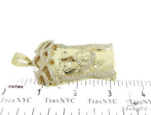 Prong Diamond Jesus Pendant 56409 - Image 7