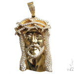 Prong Diamond Jesus Pendant 56523 - Image 2