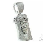Prong Diamond Jesus Piece 41607 - Image 2