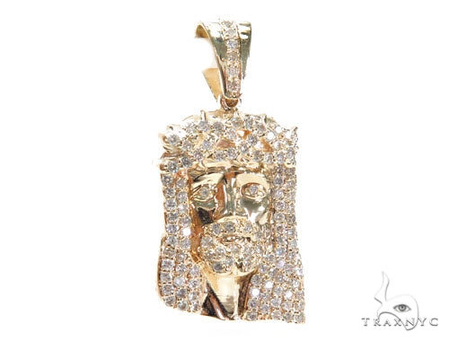 Prong Diamond Jesus Piece 41655 - Image 1