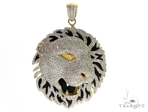 Prong Diamond Lion Pendant 30822 - Image 1