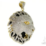 Prong Diamond Lion Pendant 30822 - Image 2
