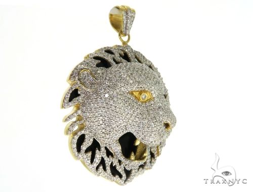 Prong Diamond Lion Pendant 30822 - Image 2