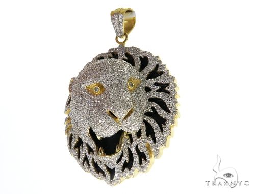Prong Diamond Lion Pendant 30822 - Image 3