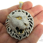 Prong Diamond Lion Pendant 30822 - Image 6