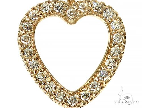 14K Gold Heart Diamond Set 29180 - Image 4