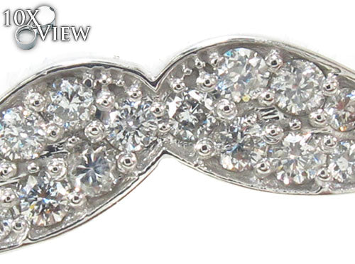 Prong Diamond Mustache Necklace 34190 - Image 2