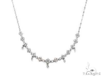 Prong Diamond Necklace 42019 - Image 1