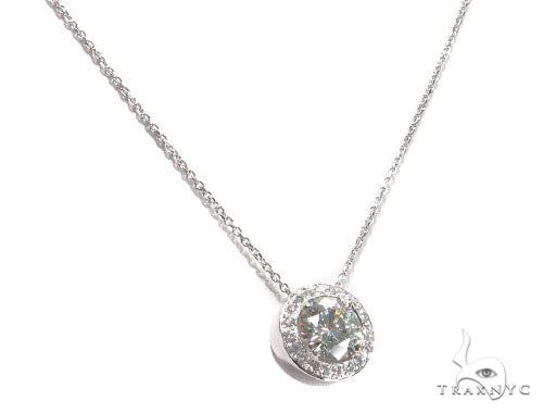 Prong Diamond Necklace 42638 - Image 2