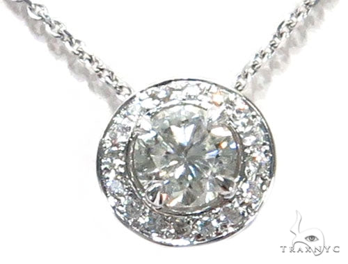Prong Diamond Necklace 42639 - Image 2