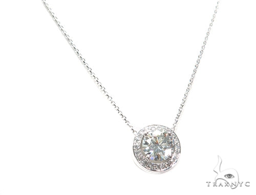 Prong Diamond Necklace 43093 - Image 2