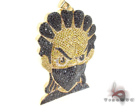 Custom Jewelry - Diamond Boondocks Ninja Pendant 32024 - Image 5
