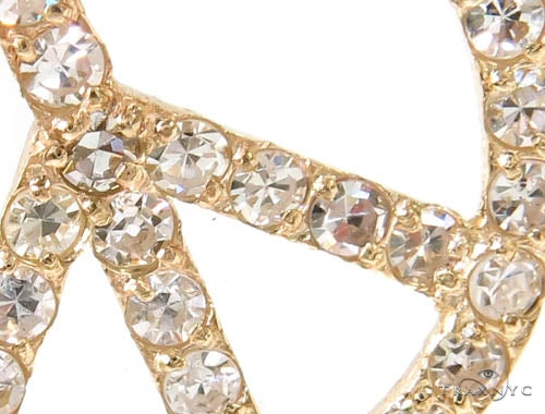 Prong Diamond Peace Pendant 36963 - Image 2