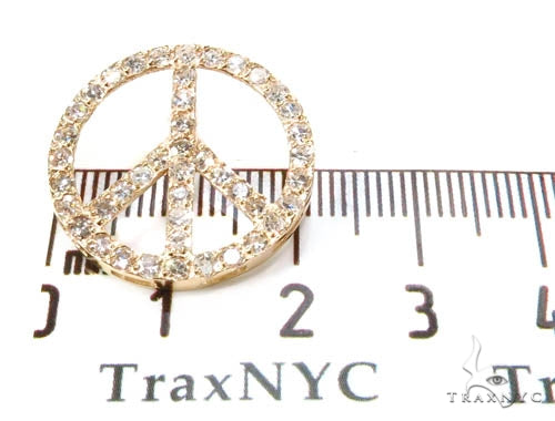 Prong Diamond Peace Pendant 36963 - Image 7