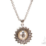 Prong Diamond Pearl Necklace 37699 - Image 4