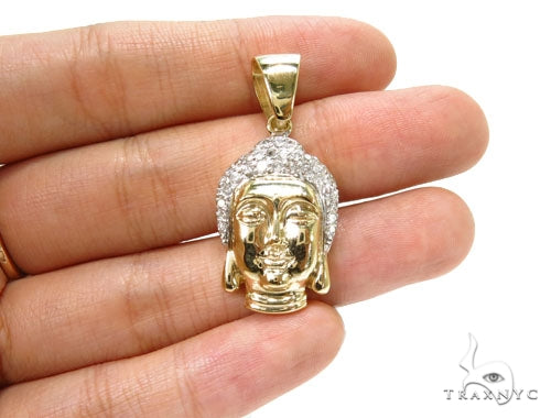 Buddha Head Diamond Pendant 37144 - Image 5