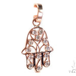 Hamsa Prong Diamond Pendant 41220 - Image 2