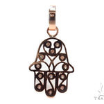 Hamsa Prong Diamond Pendant 41220 - Image 4