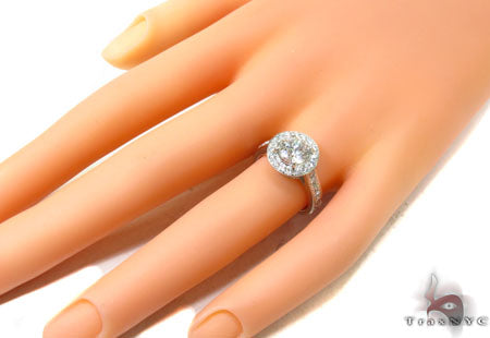 Prong Diamond Platinum Ring 32242 - Image 8