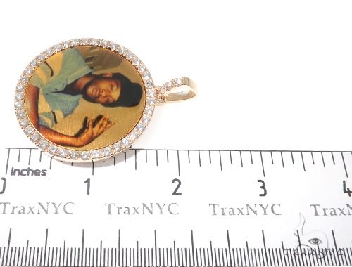 14K Gold Custom Photo Pendant 1.75 Inch 64180 - Image 6
